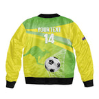 Custom Australia Soccer 2026 Sleeve Zip Bomber Jacket Come On Matildas