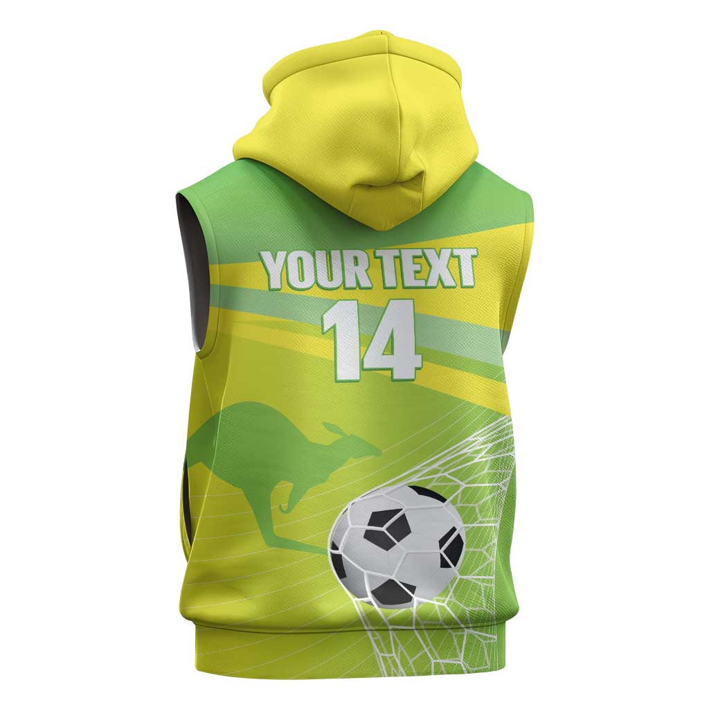 Custom Australia Soccer 2026 Sleeveless Hoodie Come On Matildas