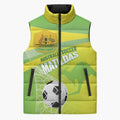 Custom Australia Soccer 2026 Sleeveless Puffer Jacket Come On Matildas