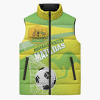 Custom Australia Soccer 2026 Sleeveless Puffer Jacket Come On Matildas