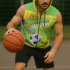 Custom Australia Soccer 2026 Sleeveless Zip Hoodie Come On Matildas