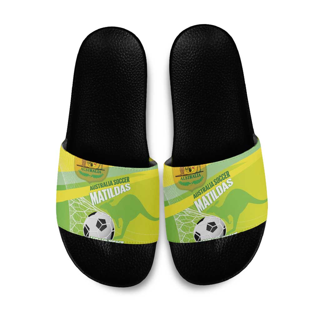 Custom Australia Soccer 2026 Slide Sandals Come On Matildas