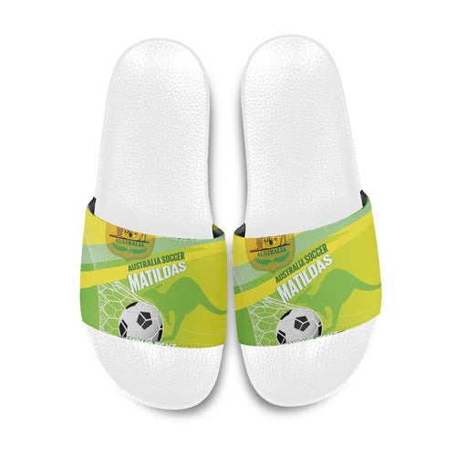 Custom Australia Soccer 2026 Slide Sandals Come On Matildas