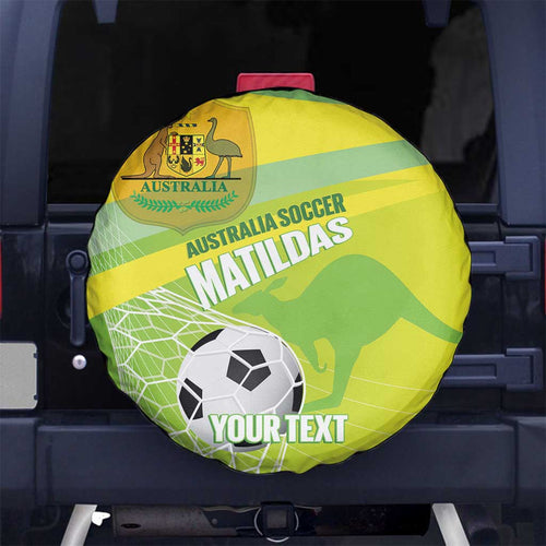 Custom Australia Soccer 2026 Spare Tire Cover Come On Matildas