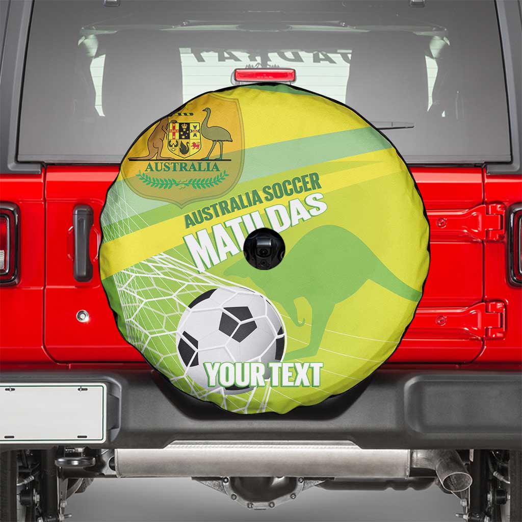 Custom Australia Soccer 2026 Spare Tire Cover Come On Matildas