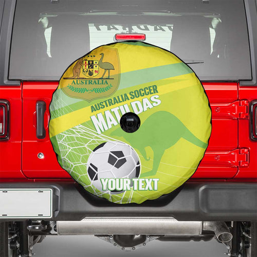 Custom Australia Soccer 2026 Spare Tire Cover Come On Matildas