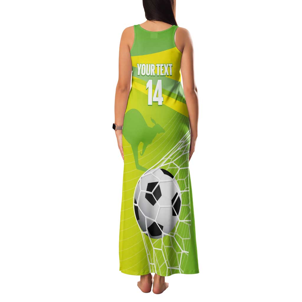 Custom Australia Soccer 2026 Tank Maxi Dress Come On Matildas