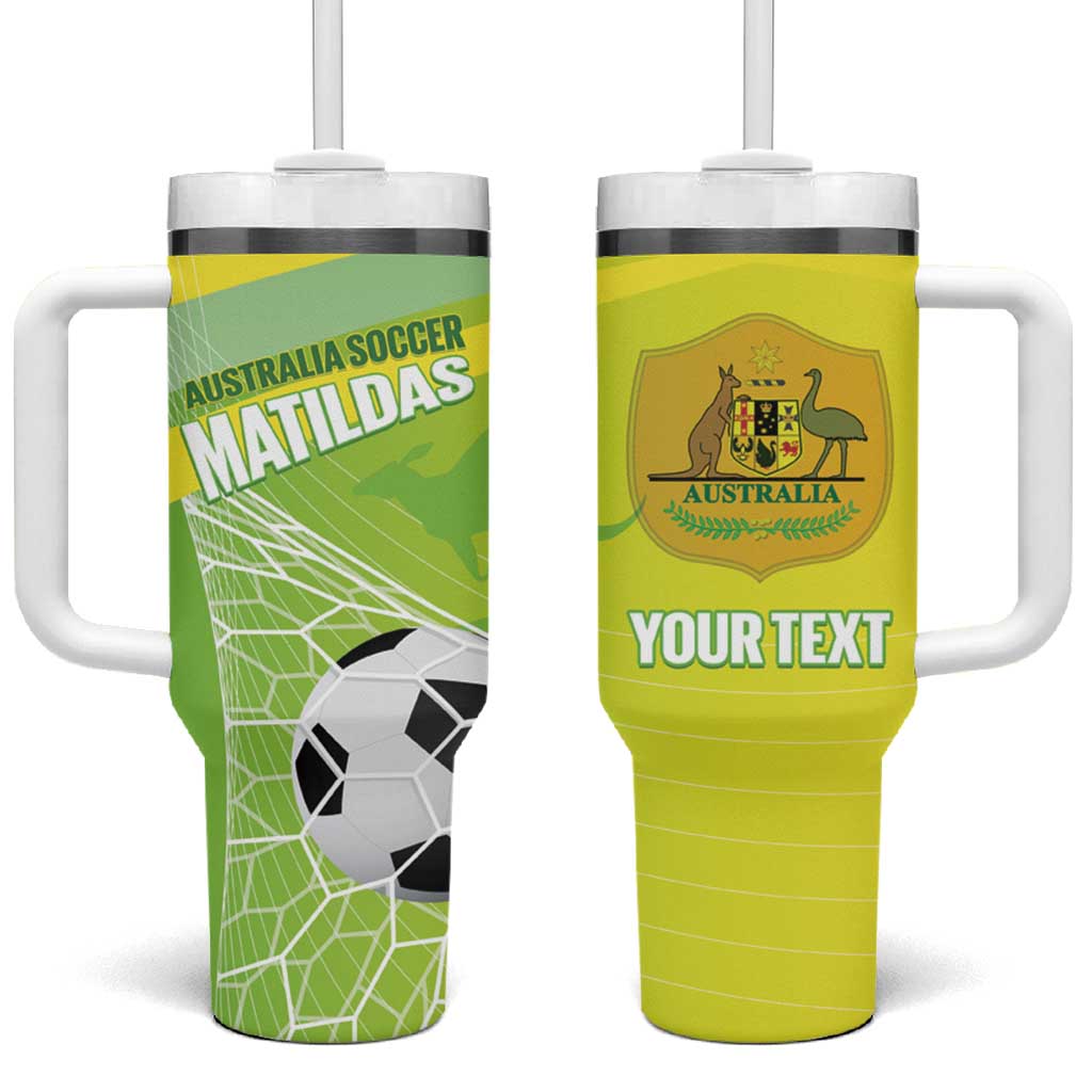 Custom Australia Soccer 2026 Tumbler With Handle Come On Matildas