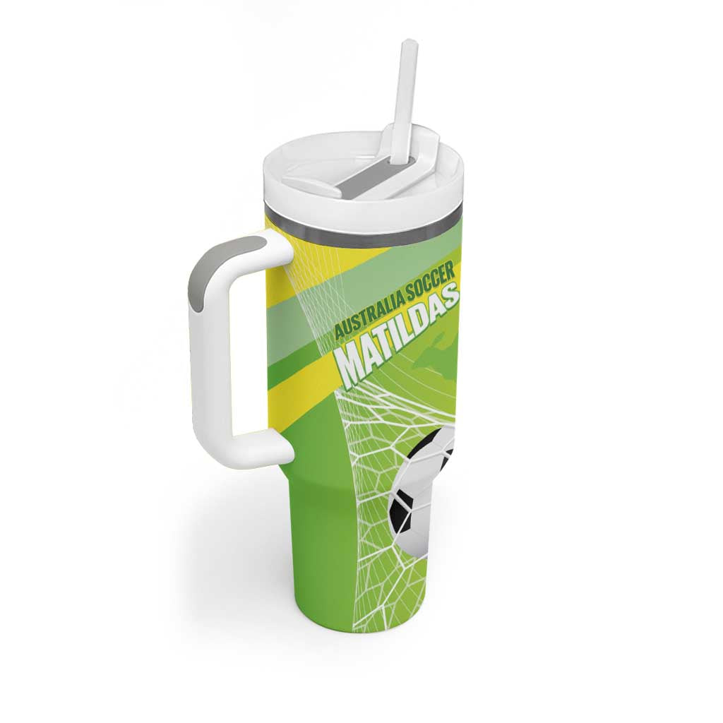 Custom Australia Soccer 2026 Tumbler With Handle Come On Matildas