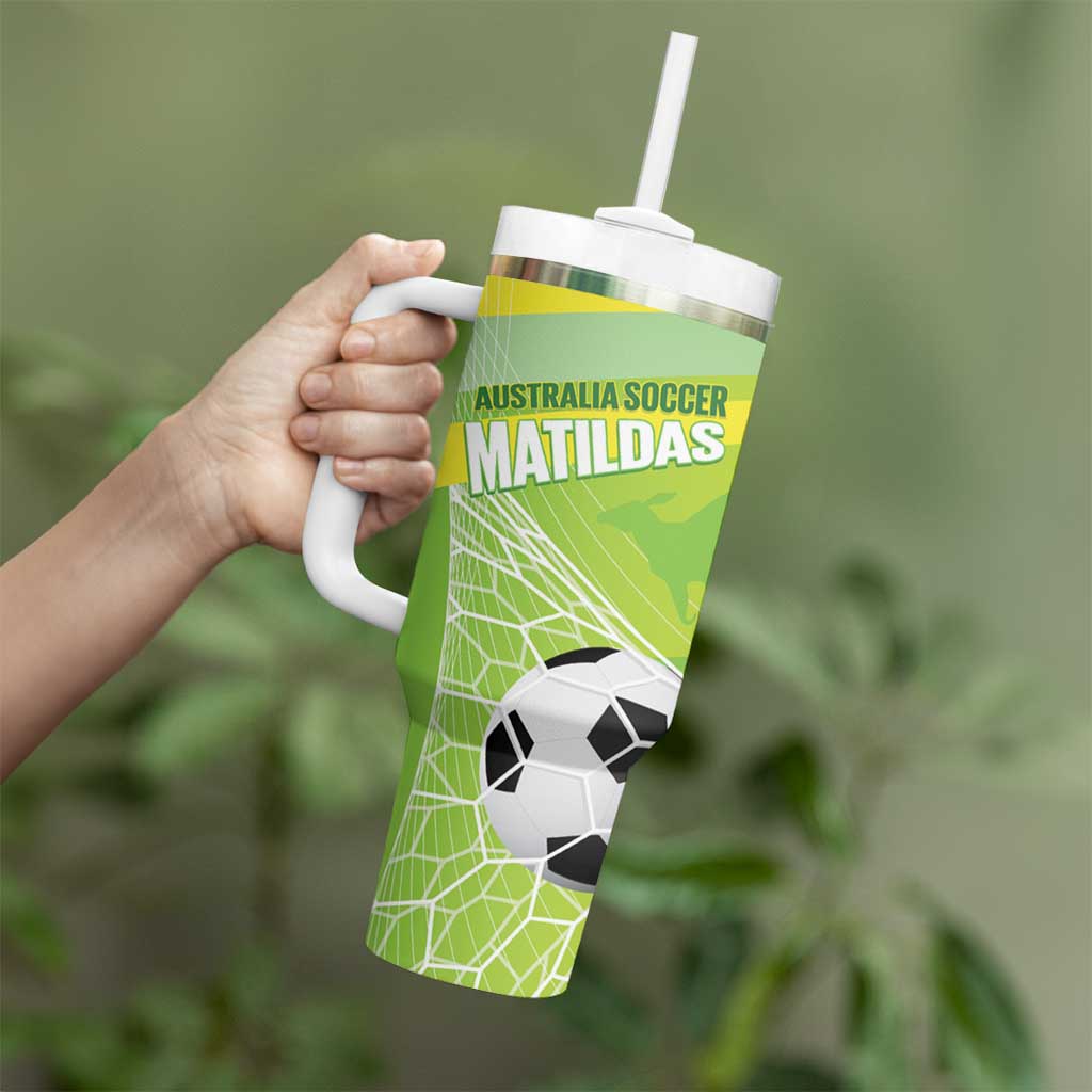Custom Australia Soccer 2026 Tumbler With Handle Come On Matildas