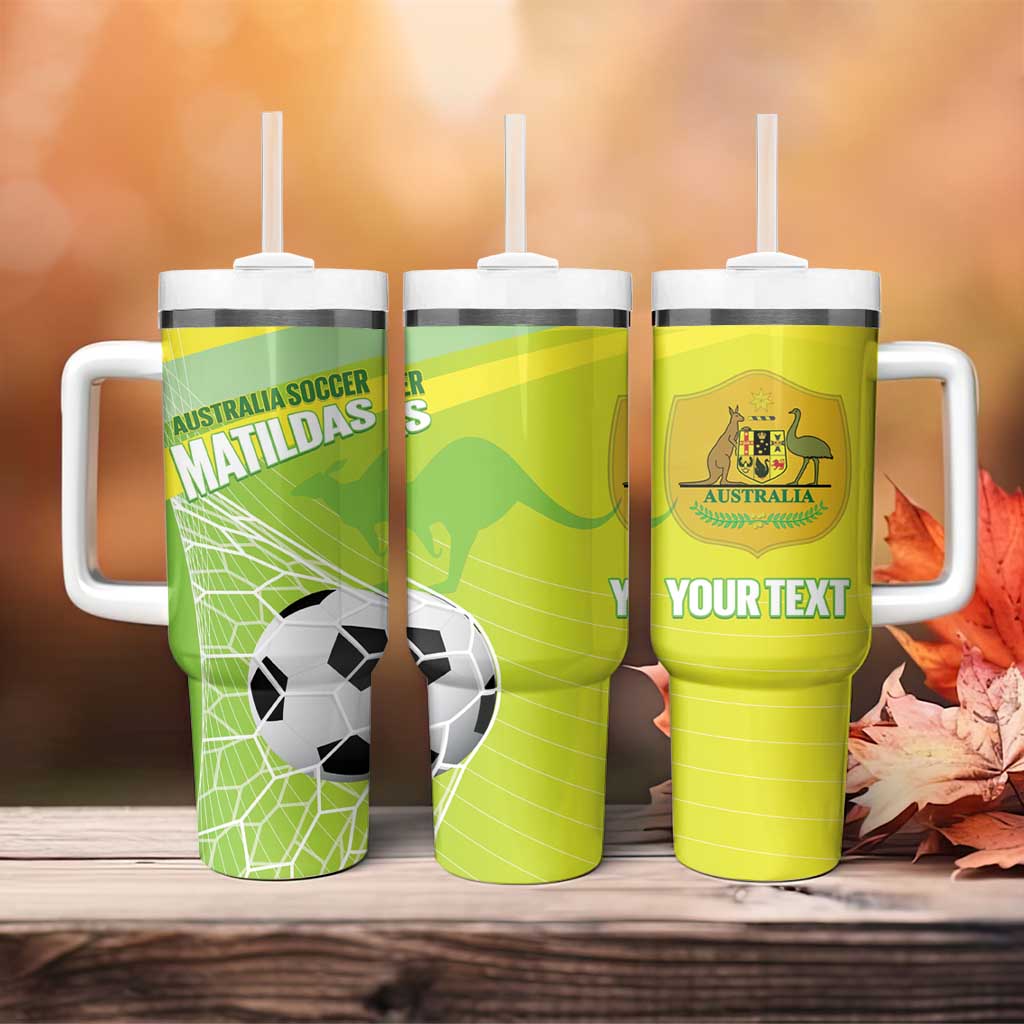 Custom Australia Soccer 2026 Tumbler With Handle Come On Matildas