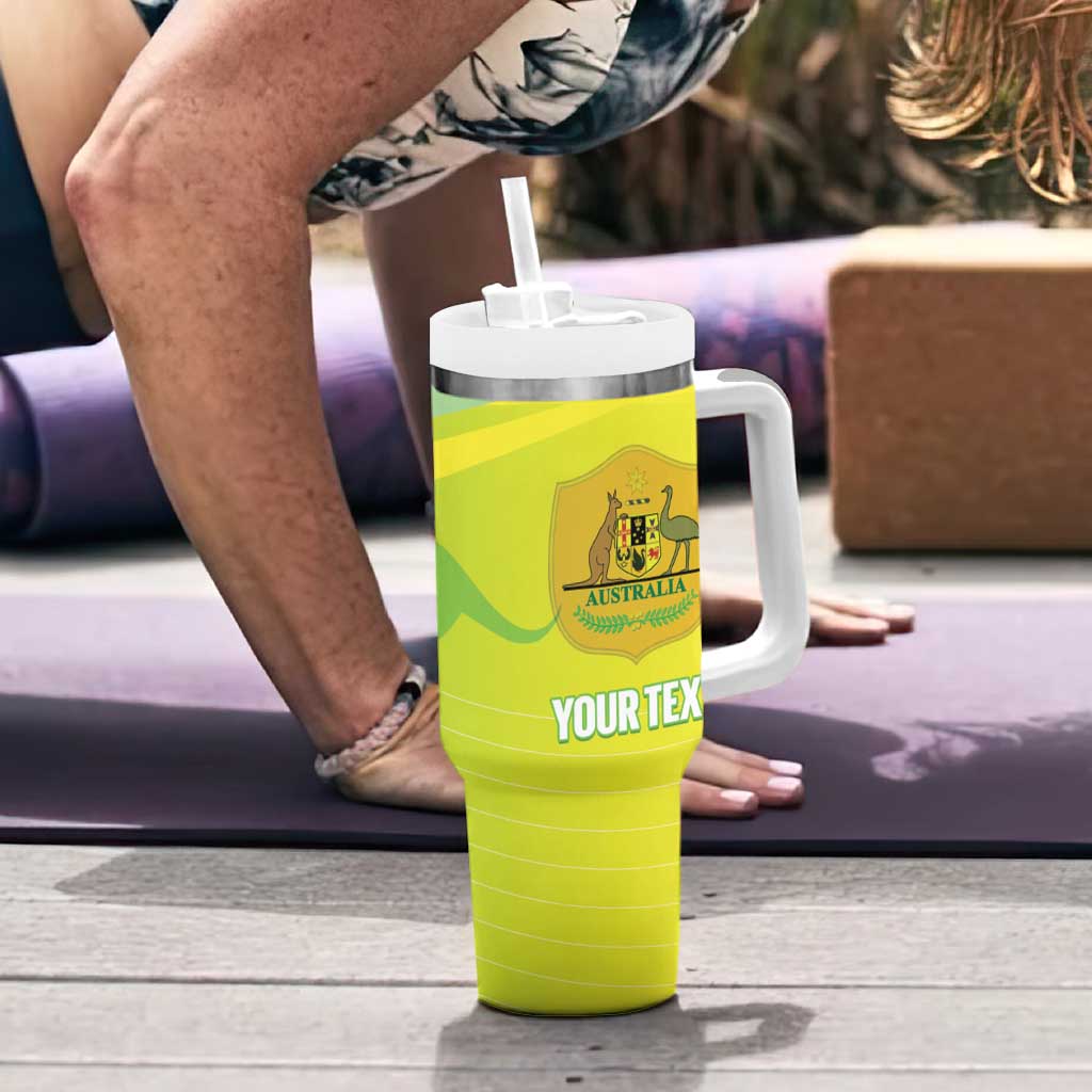 Custom Australia Soccer 2026 Tumbler With Handle Come On Matildas
