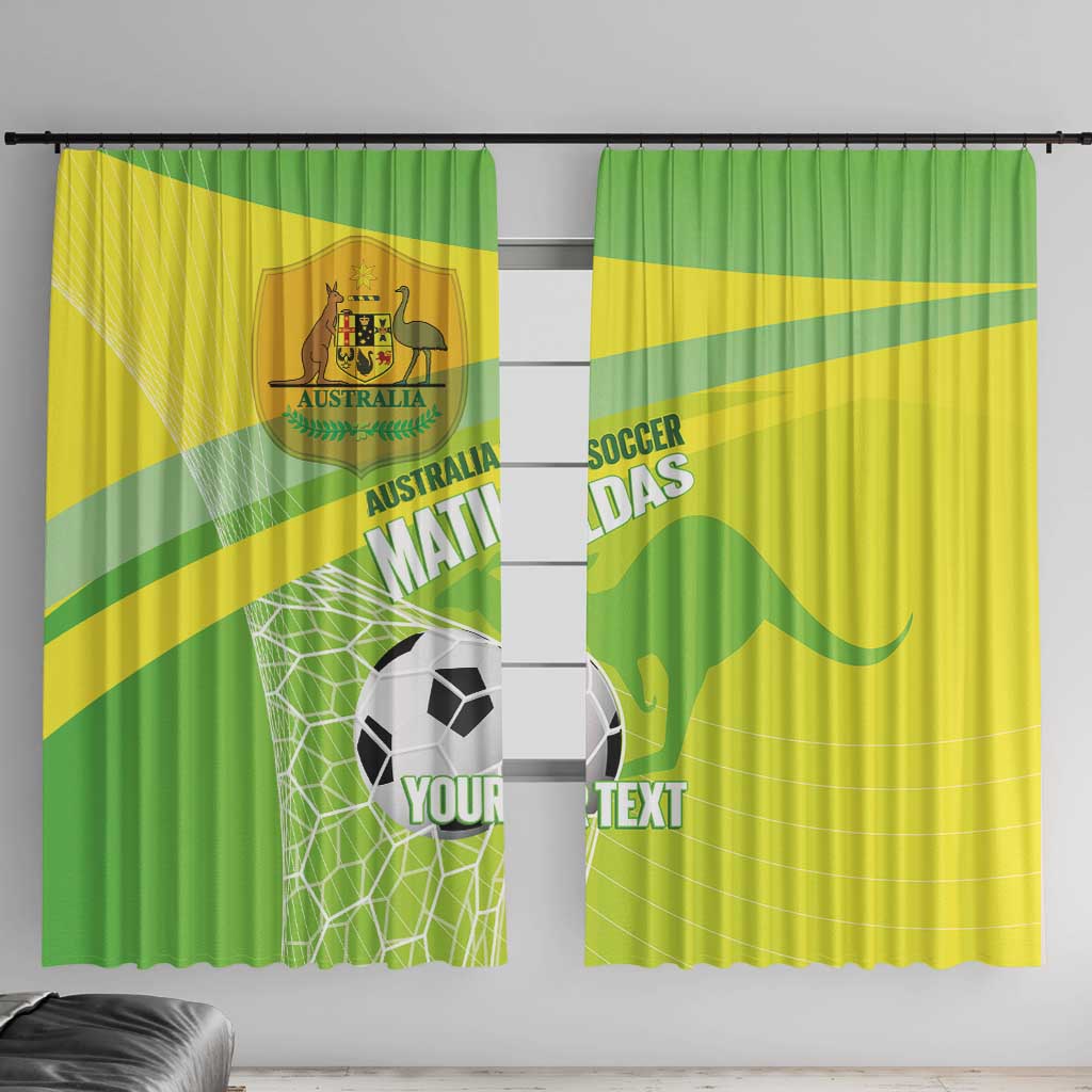 Custom Australia Soccer 2026 Window Curtain Come On Matildas