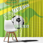 Custom Australia Soccer 2026 Window Curtain Come On Matildas