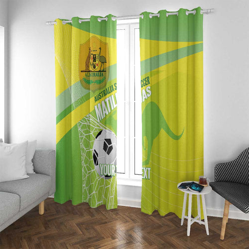 Custom Australia Soccer 2026 Window Curtain Come On Matildas
