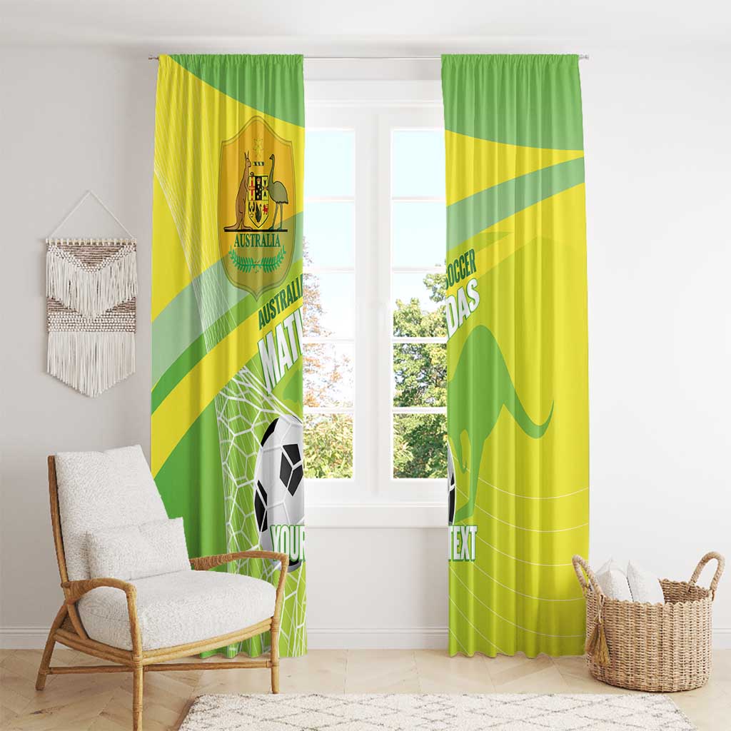 Custom Australia Soccer 2026 Window Curtain Come On Matildas