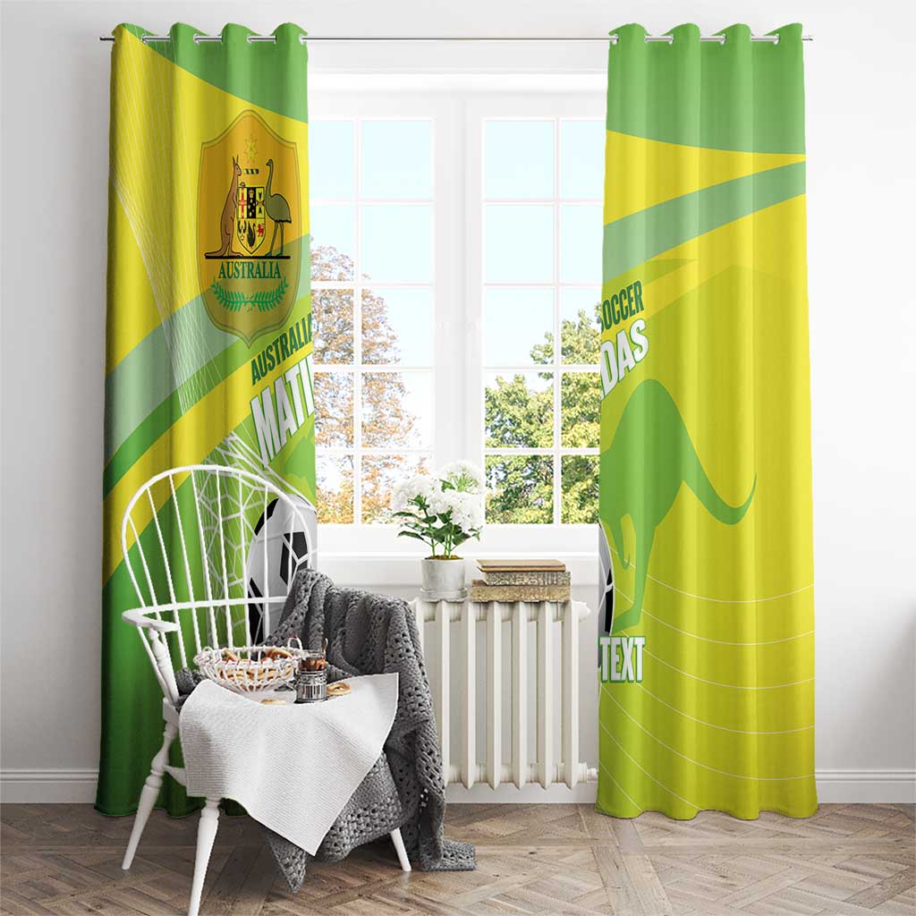 Custom Australia Soccer 2026 Window Curtain Come On Matildas