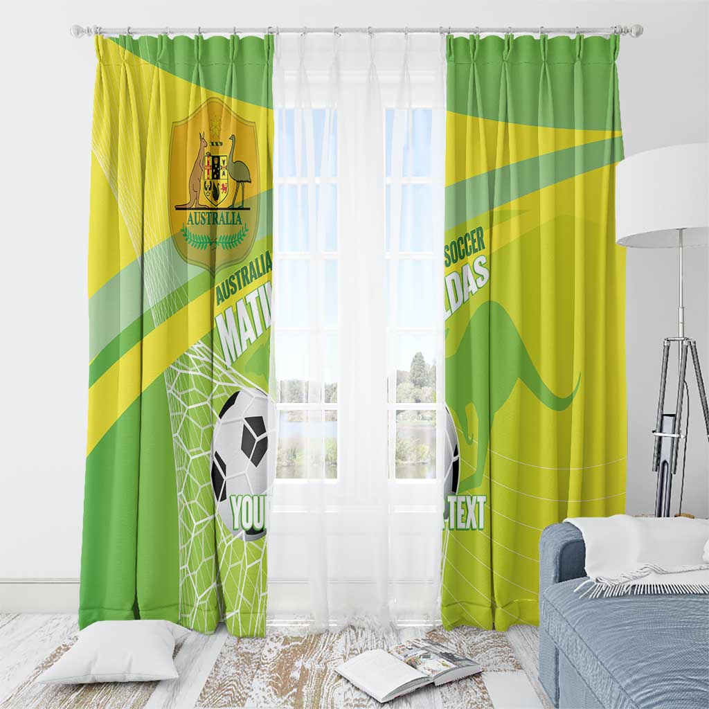 Custom Australia Soccer 2026 Window Curtain Come On Matildas