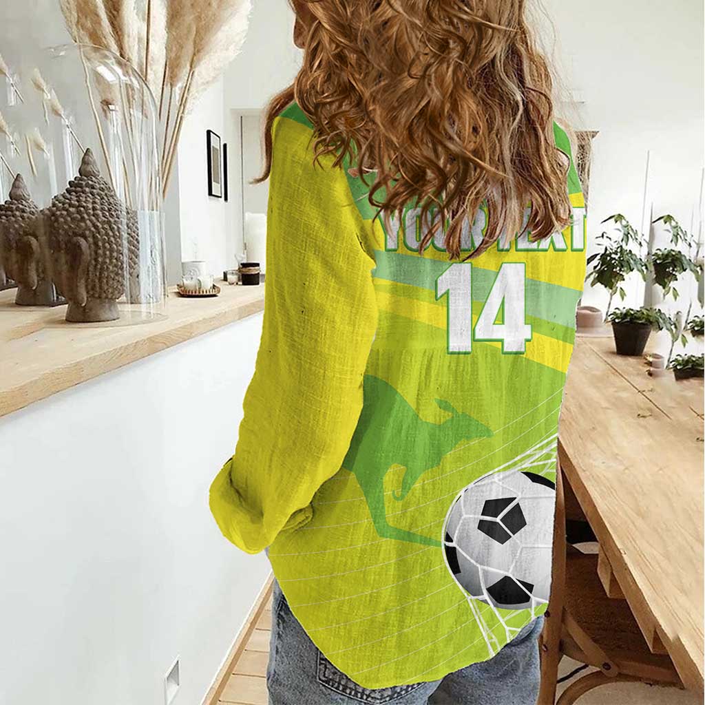 Custom Australia Soccer 2026 Women Casual Shirt Come On Matildas