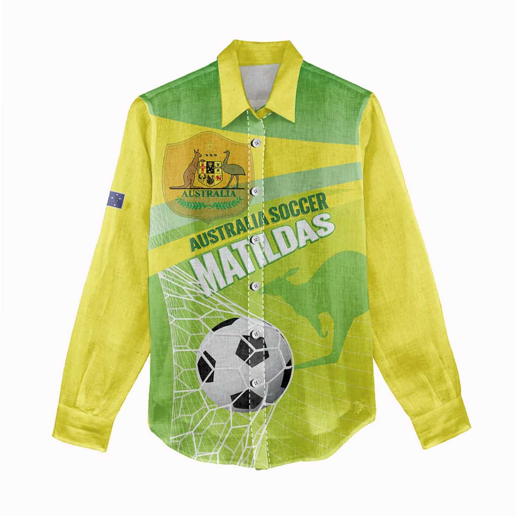 Custom Australia Soccer 2026 Women Casual Shirt Come On Matildas
