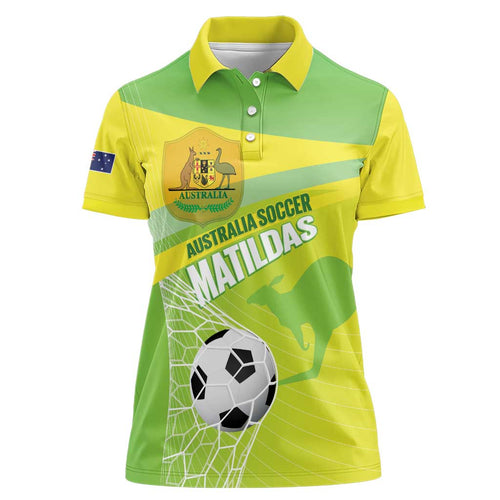 Custom Australia Soccer 2026 Women Polo Shirt Come On Matildas