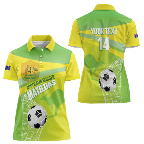 Custom Australia Soccer 2026 Women Polo Shirt Come On Matildas