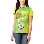 Custom Australia Soccer 2026 Women Polo Shirt Come On Matildas
