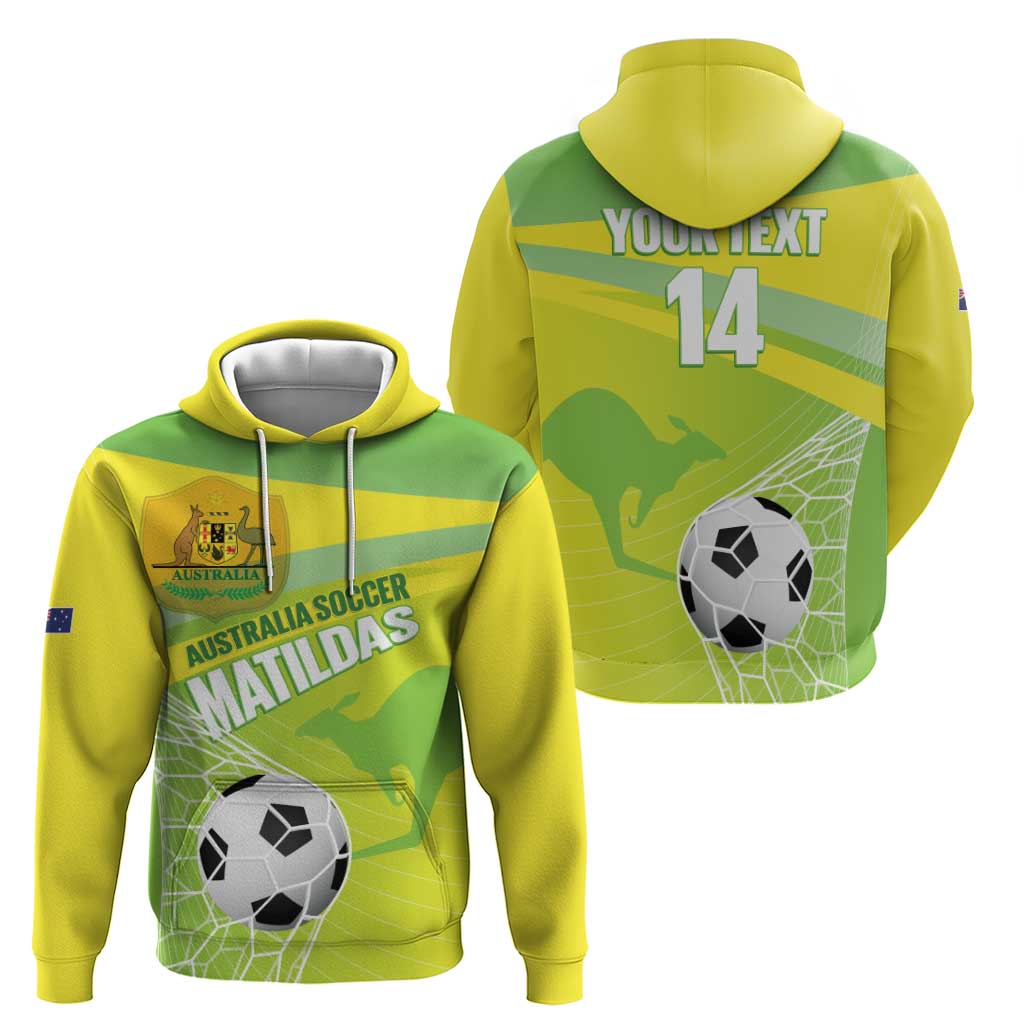 Custom Australia Soccer 2026 Zip Hoodie Come On Matildas