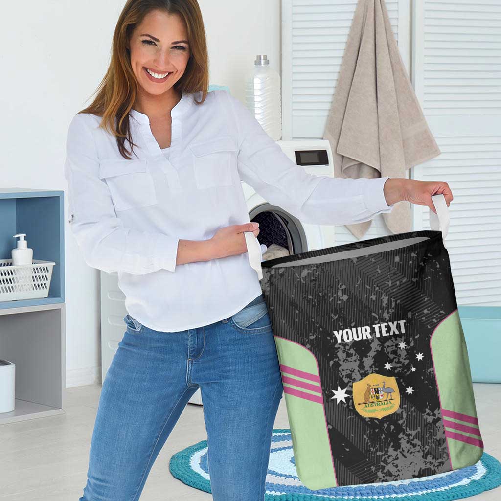 Custom Australia Matildas 2026 Laundry Basket Come On Aussie Grunge Style