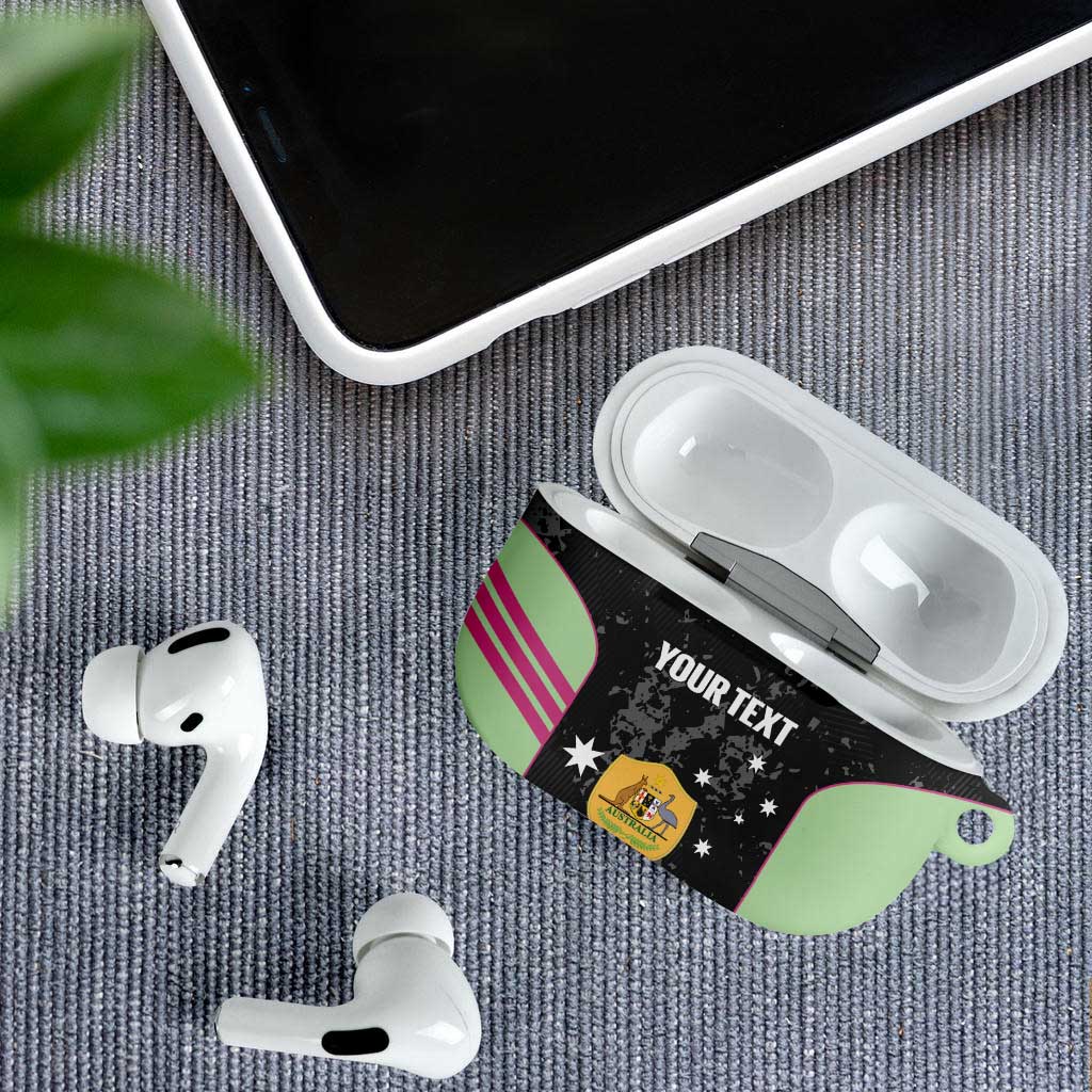 Custom Australia Matildas 2026 AirPods Case Come On Aussie Grunge Style