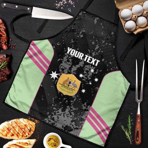 Custom Australia Matildas 2026 Apron Come On Aussie Grunge Style