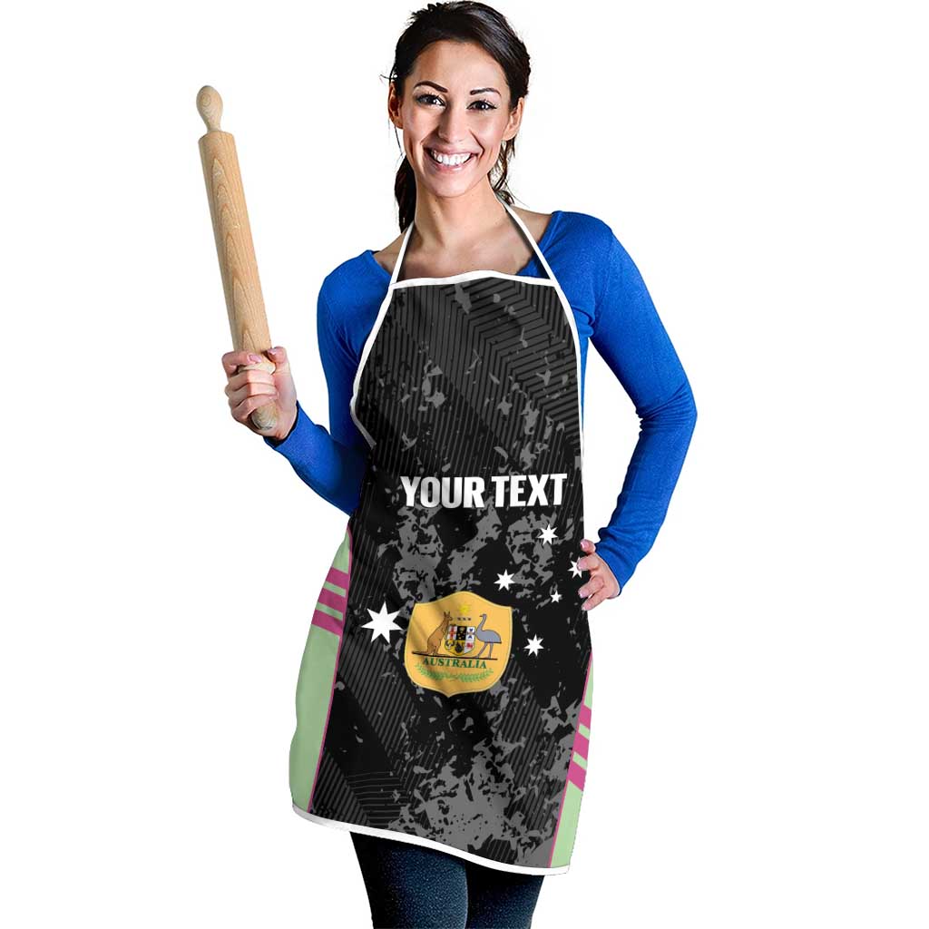 Custom Australia Matildas 2026 Apron Come On Aussie Grunge Style