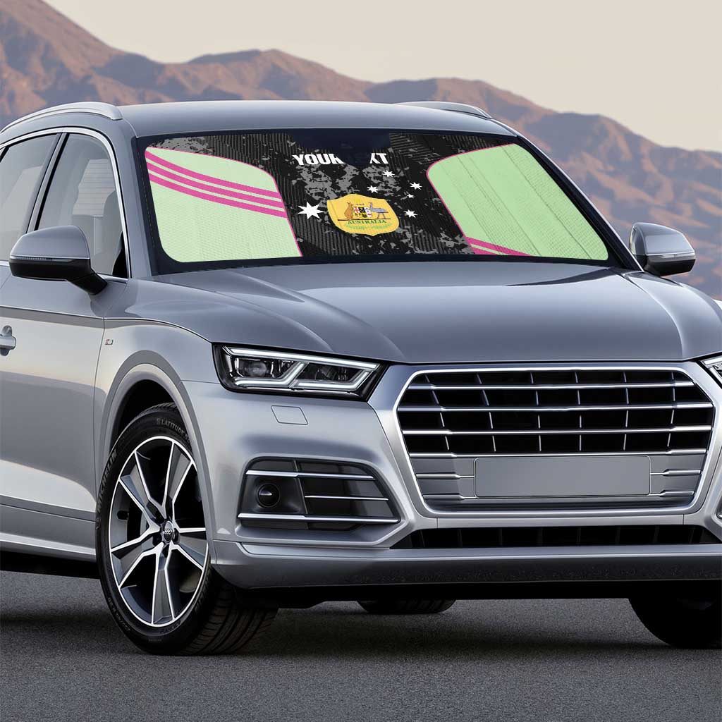 Custom Australia Matildas 2026 Auto Sun Shade Come On Aussie Grunge Style