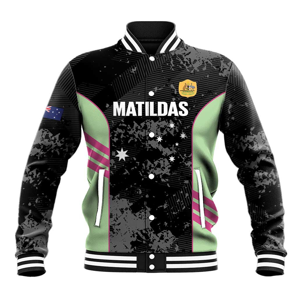 Custom Australia Matildas 2026 Baseball Jacket Come On Aussie Grunge Style