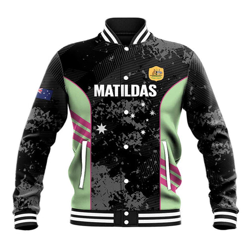 Custom Australia Matildas 2026 Baseball Jacket Come On Aussie Grunge Style
