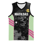 Custom Australia Matildas 2026 Basketball Jersey Come On Aussie Grunge Style