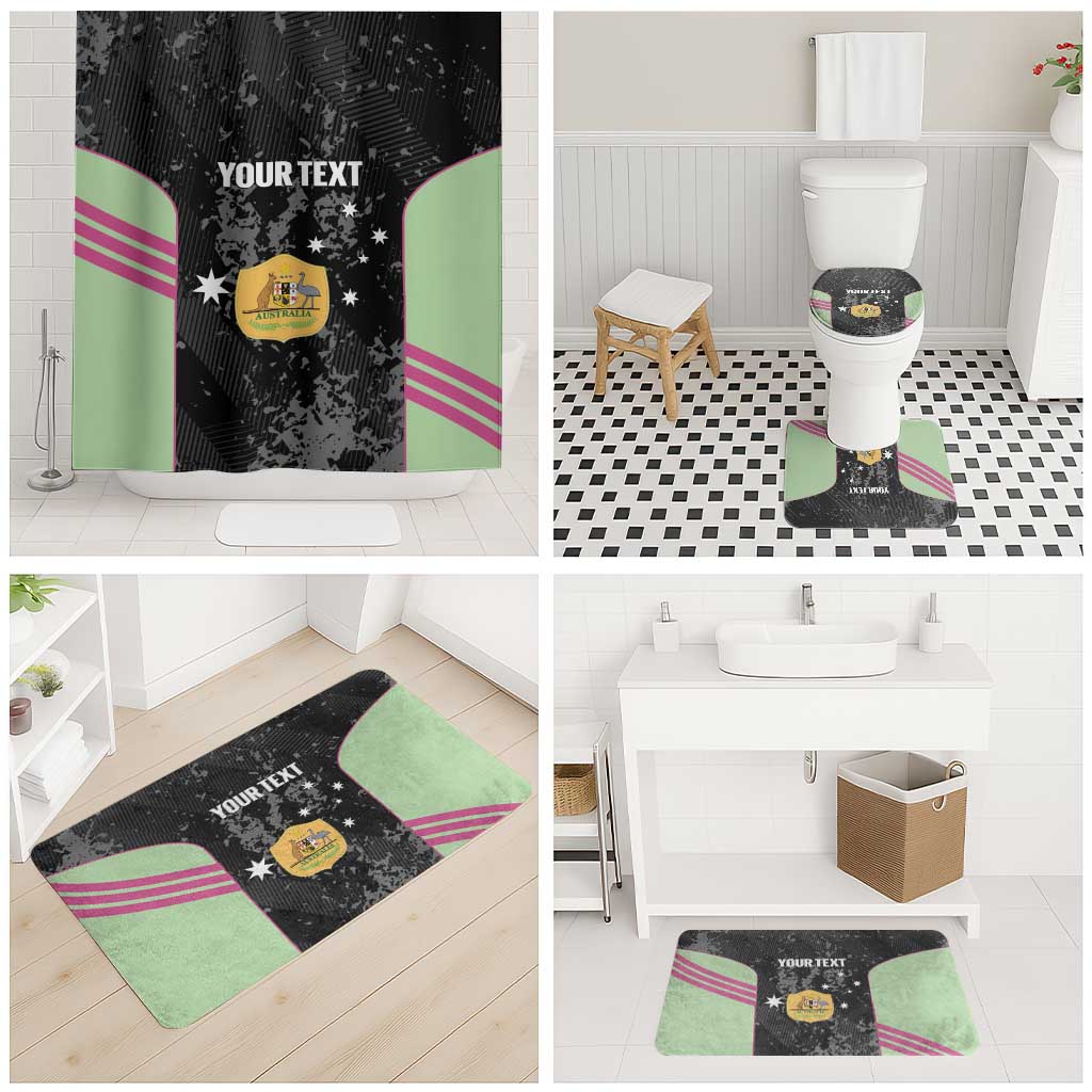 Custom Australia Matildas 2026 Bathroom Set Come On Aussie Grunge Style