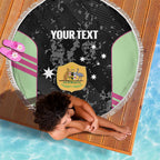 Custom Australia Matildas 2026 Beach Blanket Come On Aussie Grunge Style