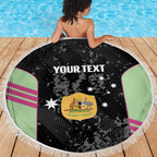 Custom Australia Matildas 2026 Beach Blanket Come On Aussie Grunge Style