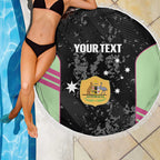 Custom Australia Matildas 2026 Beach Blanket Come On Aussie Grunge Style