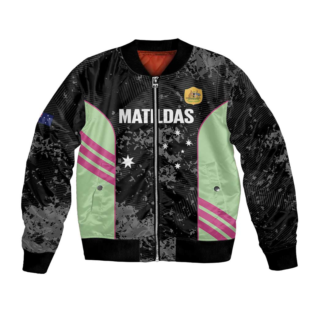Custom Australia Matildas 2026 Bomber Jacket Come On Aussie Grunge Style