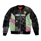 Custom Australia Matildas 2026 Bomber Jacket Come On Aussie Grunge Style