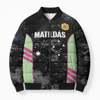 Custom Australia Matildas 2026 Bomber Puffer Jacket Come On Aussie Grunge Style