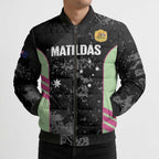 Custom Australia Matildas 2026 Bomber Puffer Jacket Come On Aussie Grunge Style