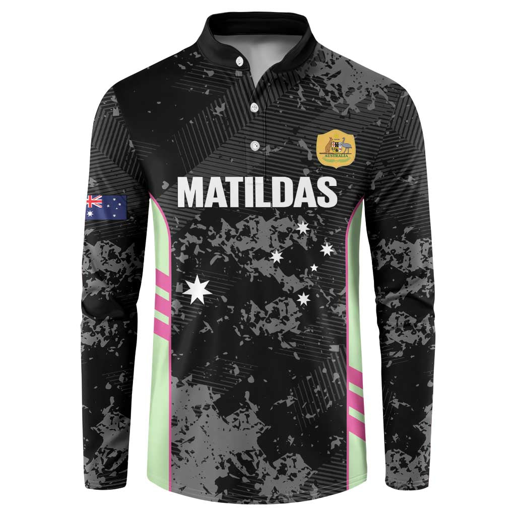 Custom Australia Matildas 2026 Button Sweatshirt Come On Aussie Grunge Style