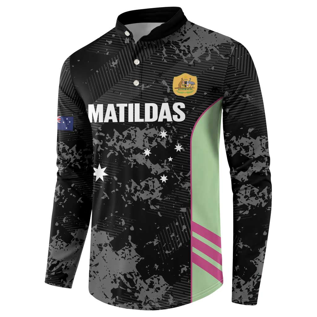 Custom Australia Matildas 2026 Button Sweatshirt Come On Aussie Grunge Style