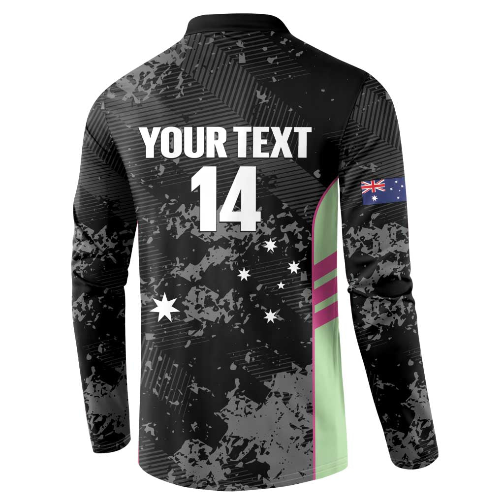 Custom Australia Matildas 2026 Button Sweatshirt Come On Aussie Grunge Style