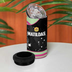 Custom Australia Matildas 2026 4 in 1 Can Cooler Tumbler Come On Aussie Grunge Style