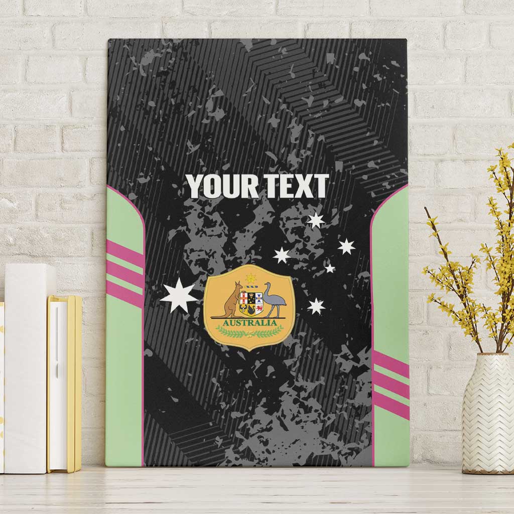 Custom Australia Matildas 2026 Canvas Wall Art Come On Aussie Grunge Style