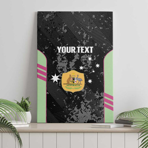 Custom Australia Matildas 2026 Canvas Wall Art Come On Aussie Grunge Style